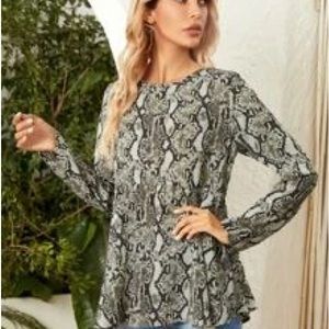 Snakeskin Pattern Top